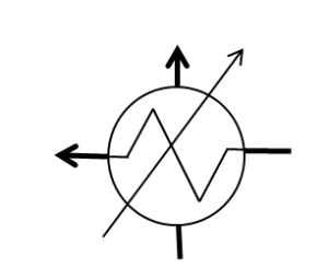 Condenser p&id symbol