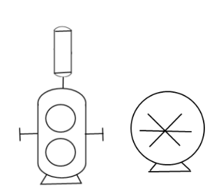 Positive displacement pump p&id symbol