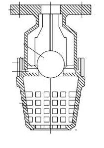 Typical diagrame for Foot valve
