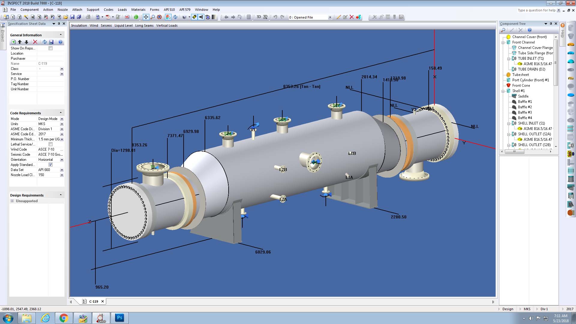 Cooling coil design software